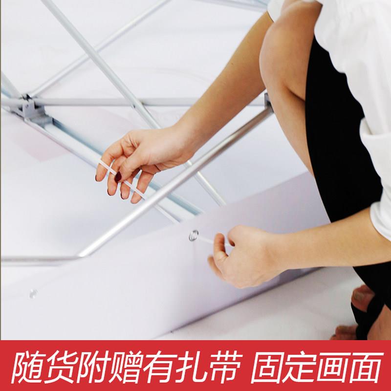 拉网展架广告牌式展架折叠架子kt背景签到墙签名板墙喷绘示海报布