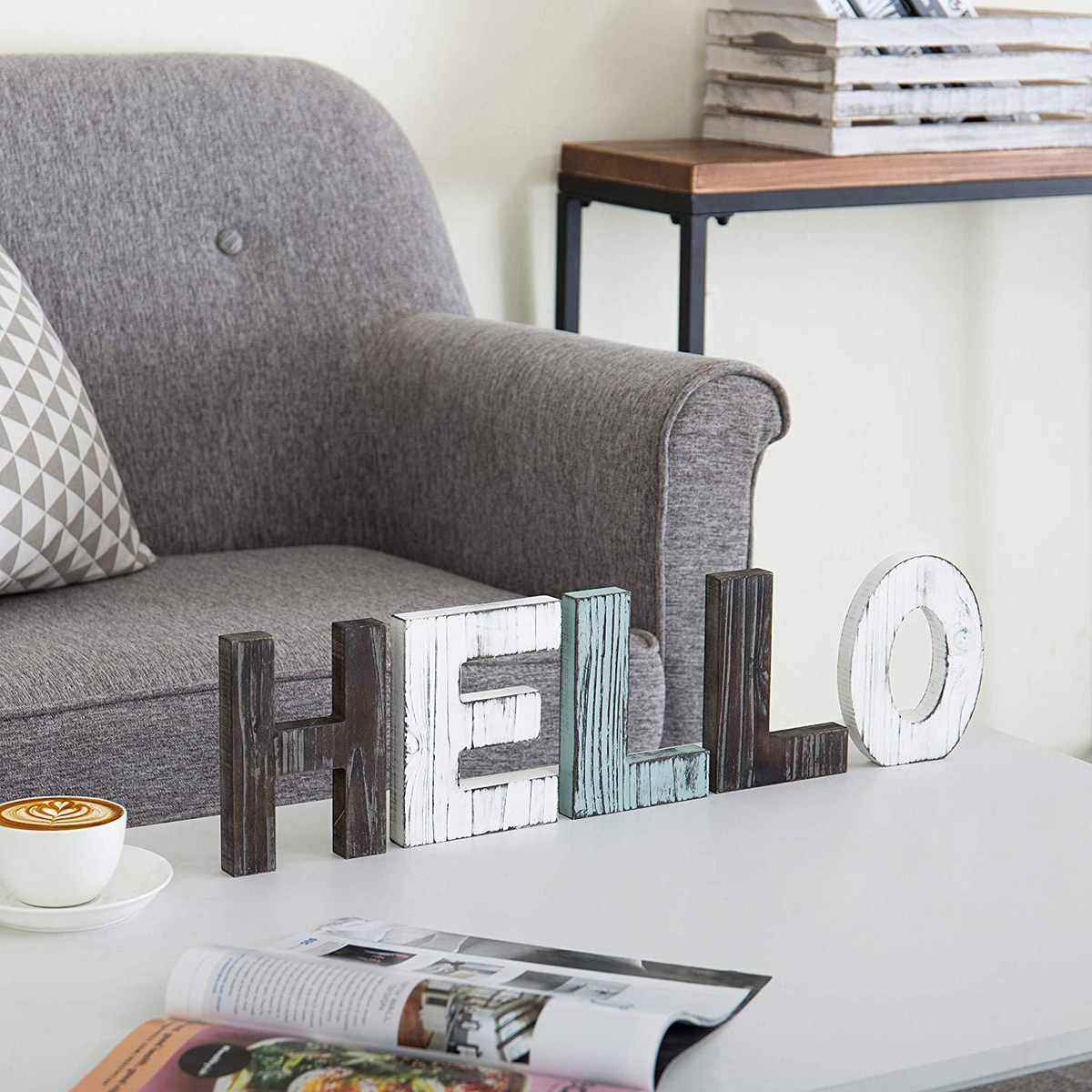 创意木质乡村仿古字母摆件 HELLO手工英文婚礼用品 拍摄道具,家居饰品,木雕,淘宝优惠券,粉丝福利购,淘宝优惠卷
