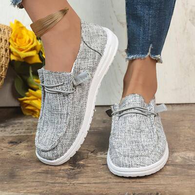mama shoes 1 Pair WomenS AllSeason Canvas Loafers Solid