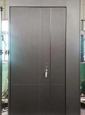 铸铝门一门一景别墅大门入户门轻奢进户假子母门对开门家用防盗门