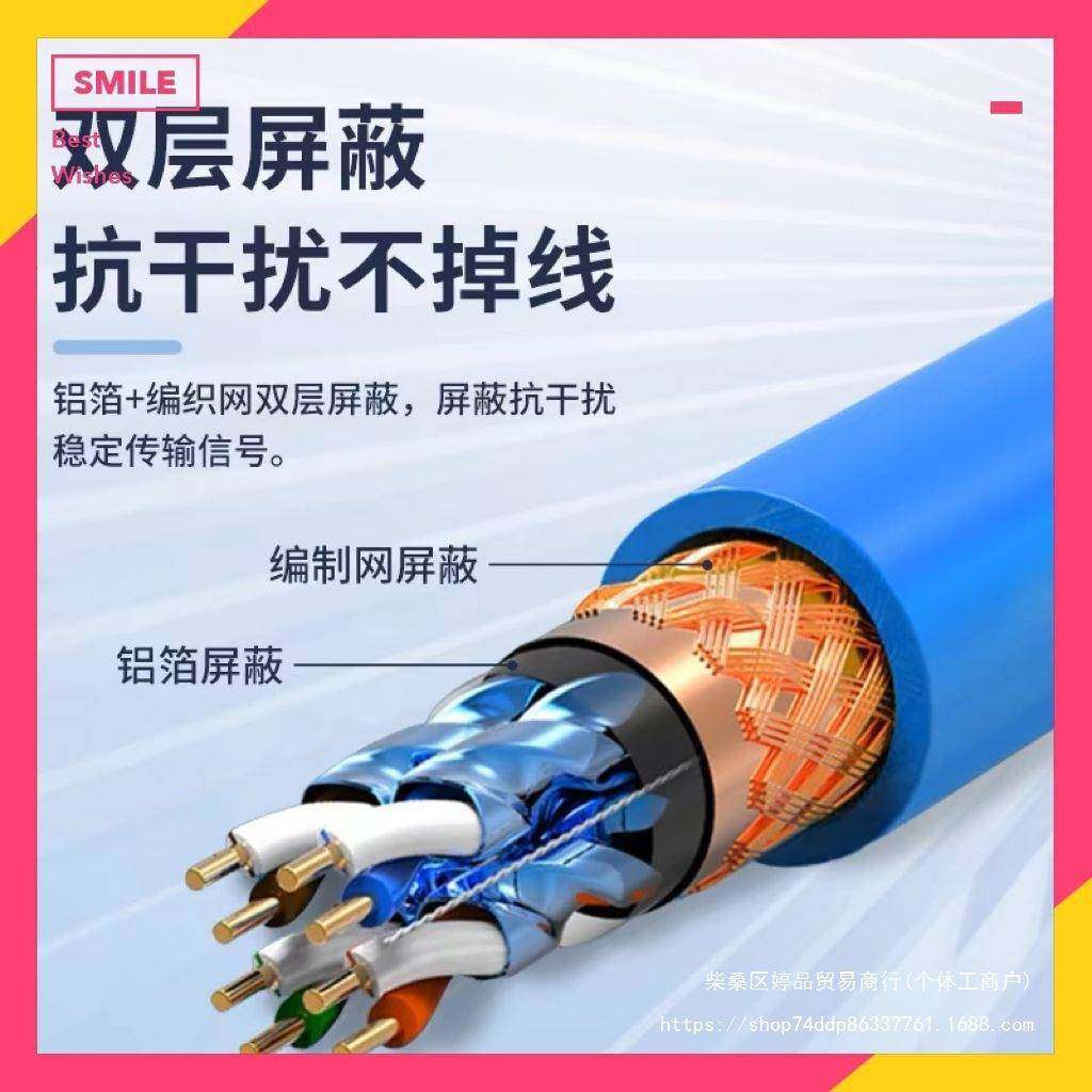 安普标网线家用国类超五超VPP六类整千兆箱poe供电305米
