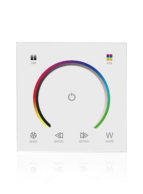 RGB三路白色触摸面板控制器RGB灯条灯带12-24V直销