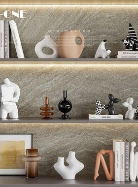 Rzone 高档现代轻奢新款酒柜装饰摆件高档客厅壁龛电视柜家居摆饰