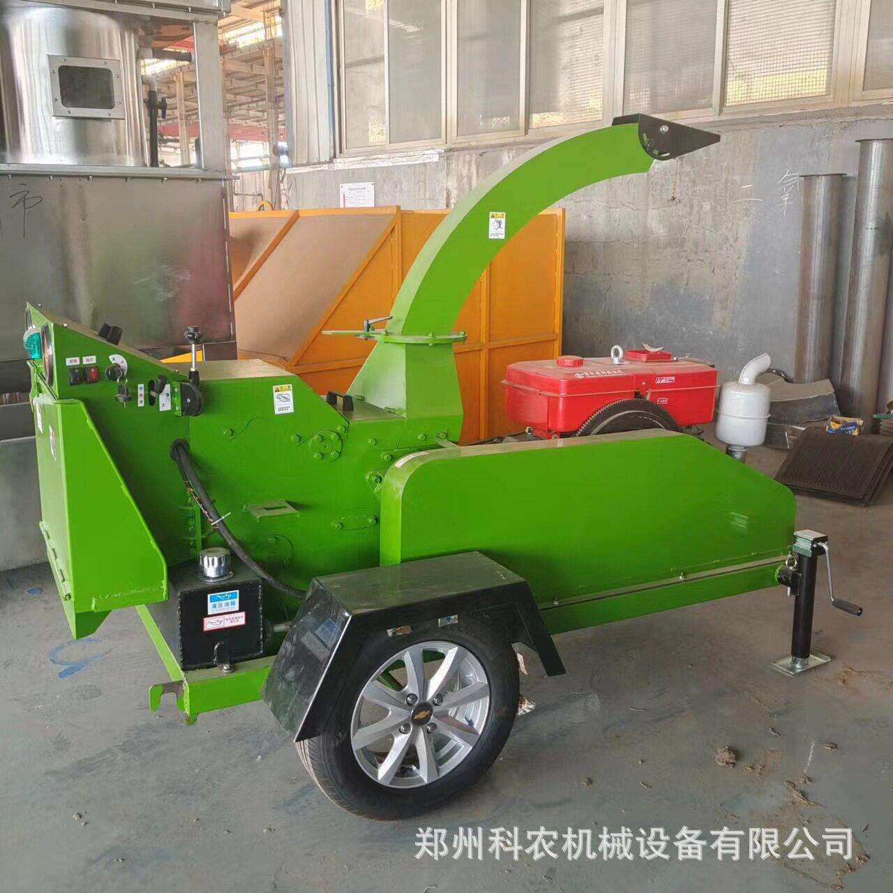 6130型移动式园林绿化碎枝机  柴油电动两用果园树枝粉碎机