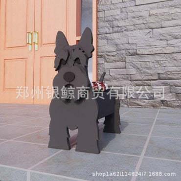 独立站dog-planter 宠物狗狗花盆盆栽花园家居装饰品庭院摆件