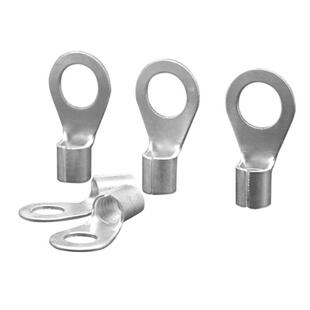 OT圆形冷镀压端子748耳紫铜银接线端子型裸端子焊口铜O线ot铜鼻子