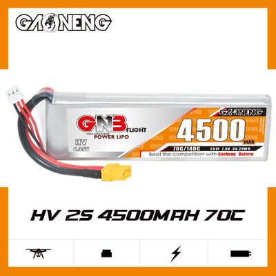 GNB高能4500mAh 2S 7.6V 70C HV遥控攀爬车模型船模RC锂离子电池