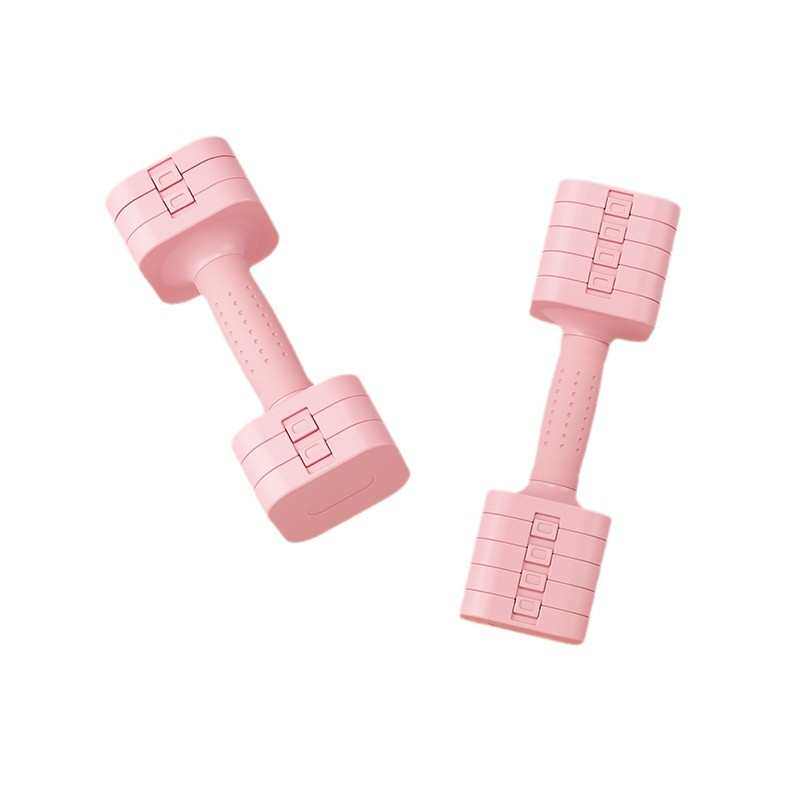 女士调节哑铃套装家用健身器材哑铃快速可调哑铃组重5kg一对10kg