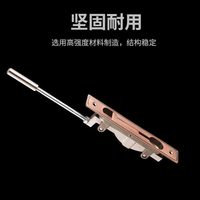 34不锈铝钢栓插销锁扣门闩防盗门明装挂锁全钢金铸门栓合金门明0