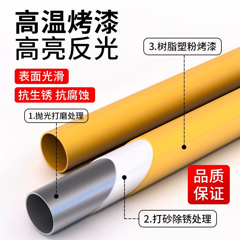 M型加厚防撞护栏加油站钢管挡车器车间道路U型隔离桩停车位警示柱