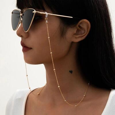 Fashion Woman Sunglasses Chain Cylinder Bead Chain Anti-Fall