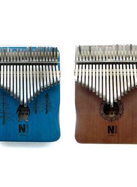 便1携拇指琴初学者林巴kal卡iTAGmba7/21音底部开孔手指钢琴琴现