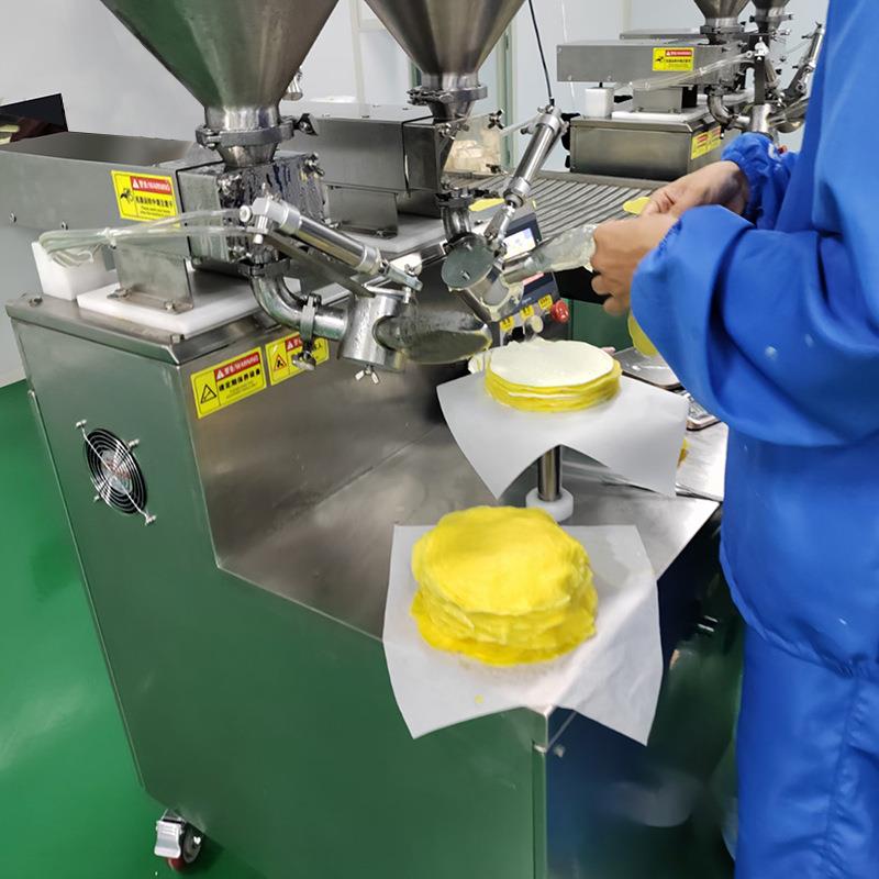 榴莲千层蛋糕涂抹机奶油榴莲专用涂抹设备蛋糕抹平机器