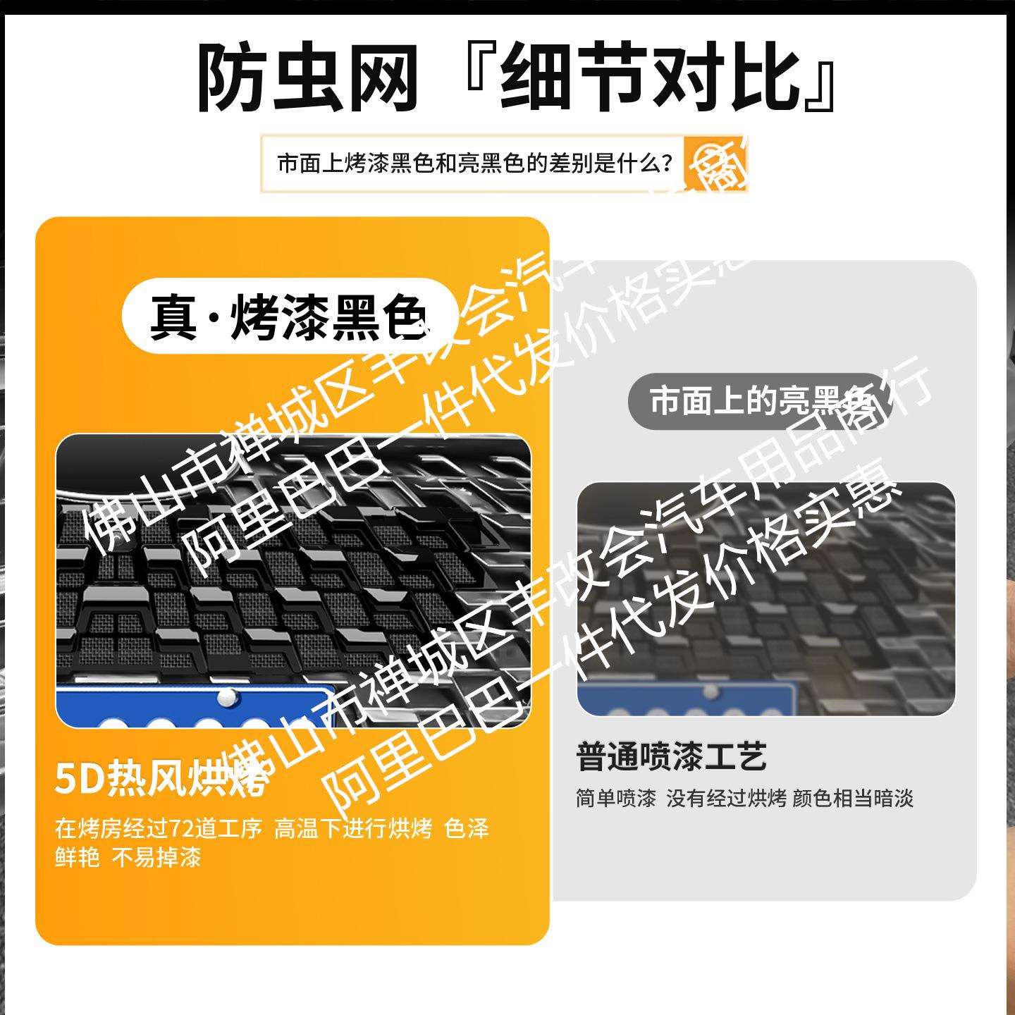适用奇瑞瑞虎8pro一体焊接汽车防虫网前脸中网专用改装装饰条配件
