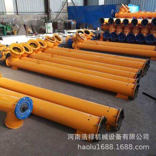 浩禄绞龙式水泥输送机 圆管LSY219型螺旋输送泵 水泥罐用螺旋机