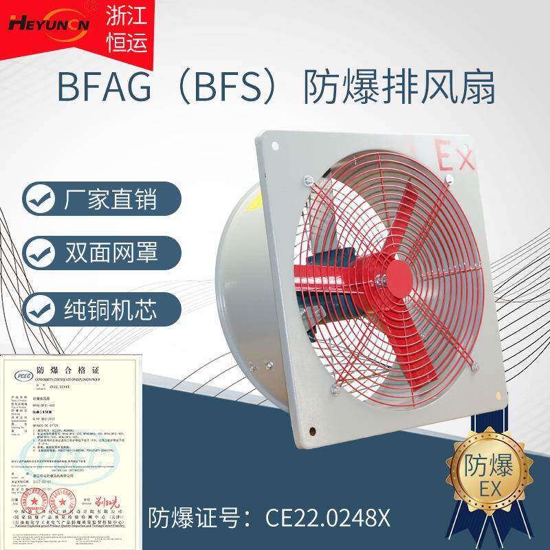防爆排风扇BFAG-300/400百叶窗换气扇FAG-500/600轴流风机220V380