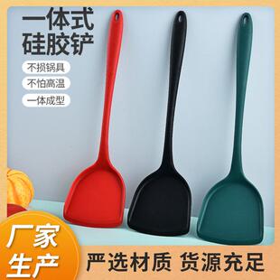 锅产哇胶锅铲家用硅胶长柄勺子汤勺洼橡胶铲子产子钏子炒菜抄煎饼