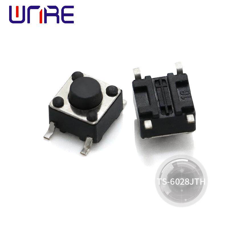 厂销6*6*5 贴片按键 smt贴片编带电子玩具 按键帽 轻触开关