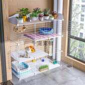 猫咪笼子家用猫别墅室内超大自由空间小型两层三层带厕所一体幼猫