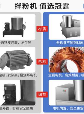 拌5面机商用立式和面拌机大型卧电式自动粉机1 25 QML75公斤动搅
