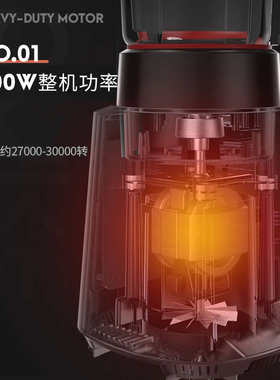 欧科破壁机家用全自动加热免煮小型料理机清洗静音豆浆机榨汁机