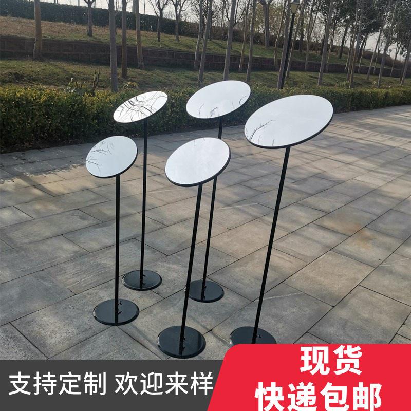 婚庆铁艺镜面路引摆件橱窗装饰生日甜甜圈婚礼道具舞台出场区布置