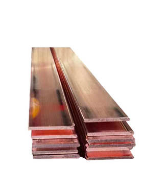 圆角T2紫铜排  镀锡接地125*10铜母线  TMY电力用紫铜排价格