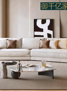 sof简意式布达YL-BDPS0佩斯布艺沙发磨转砂约现代大户a型家具异形
