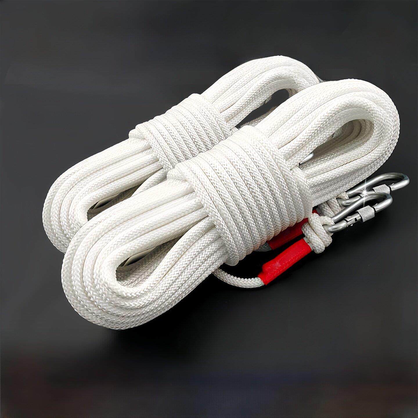 家用钢丝芯加粗逃跑救生应急安全绳户外登山绳尼龙绳子耐磨晾衣绳