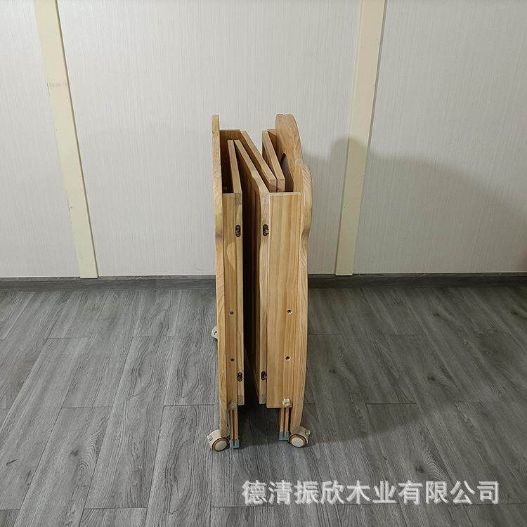 厂905直供折叠木质免安装婴家儿床木儿质婴儿床带拼护栏可接收纳