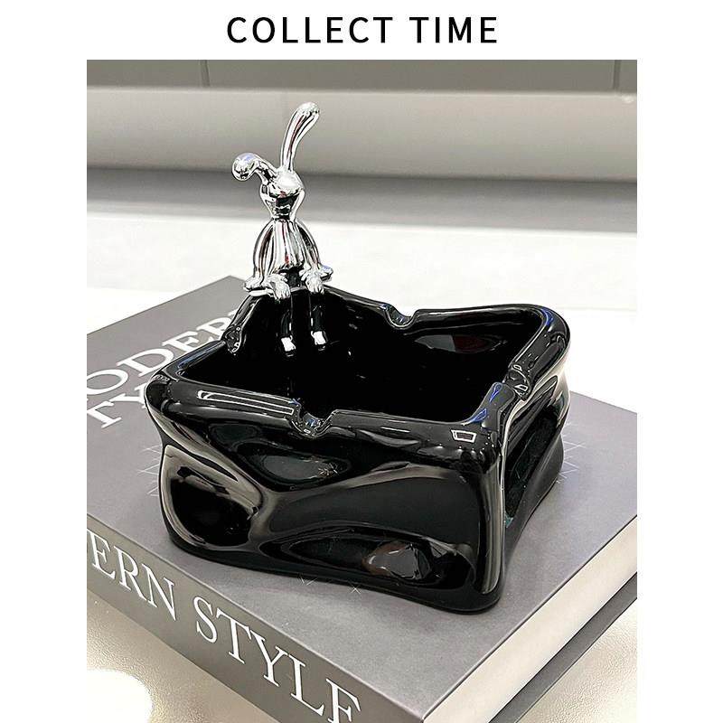 北欧现代烟灰缸高端大气上档次家用客厅高级感创意商用装饰品摆件,家居饰品,装饰烟灰缸,淘宝优惠券,粉丝福利购,淘宝优惠卷