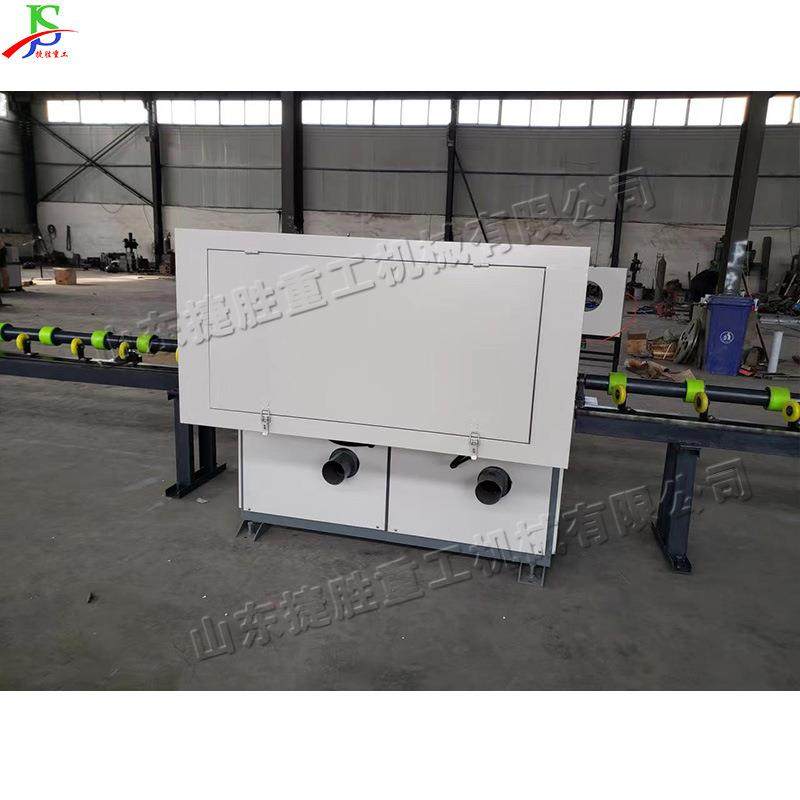 带进料圆管外壁抛光机金属工件外圆抛光除锈机双组抛光轮外壁砂光