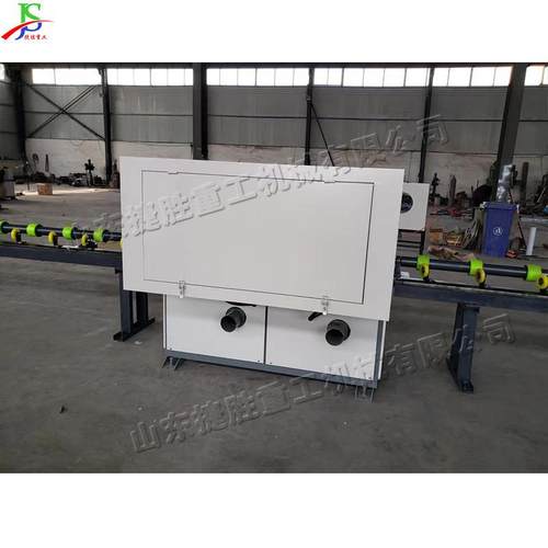 带进料圆管外壁抛光机金属工件外圆抛光除锈机双组抛光轮外壁砂光