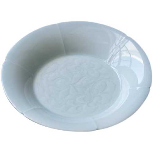 影青紫砂壶承青瓷圆形干泡台茶壶底座点心茶点盘陶瓷茶盘果盘供盘