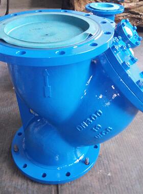 DN300法兰管道过滤器GL41H-16导热油过滤器.Y型中型铸铁过滤器