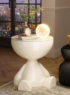 创意摆件床头柜家用边几可移动置物架卧室阳台迷你桌子家居摆件