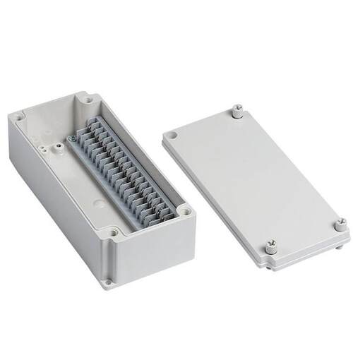 天盒齐牌A线BSTJ-20P-S塑料密封20P-S端子接盒可开孔户外防水仪表