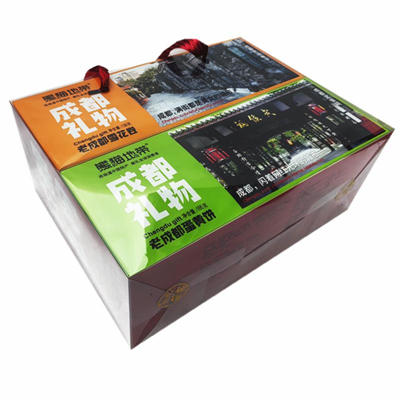 熊猫地带成都礼物666g大气手提礼盒四川特产糕点组合零食芝麻脆