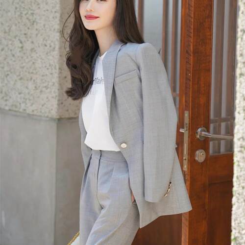 LILY MOST高级感西装裤套装春新款女时尚休闲气质职业装西服外套