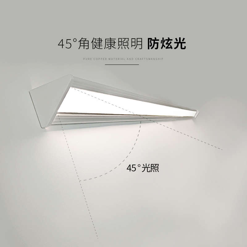 LED明装长条灯壁灯墙角灯镜前灯入户阳光房客厅墙壁灯免打孔直角