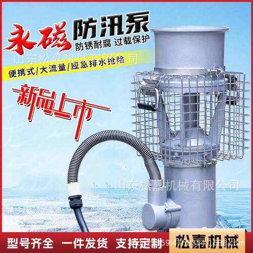 不锈钢永磁防汛泵电动大流量变频抽水泵应急抗洪抢险便携式潜水泵