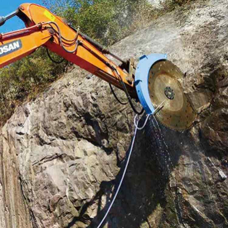 聚拓供应挖机岩石锯 矿用圆盘液压锯 圆盘液压岩石锯