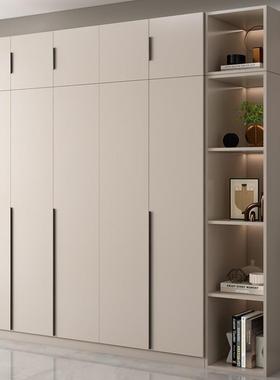衣柜家用卧室意式奶油主柜出租房简易小收奢纳衣橱户型轻储物QRW