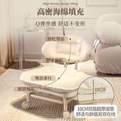 万向轮小凳子家用滑椅矮椅软座带娃神器童学步静音成人儿轮靠493