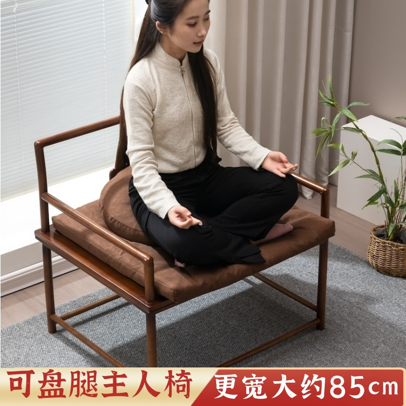盘腿打坐中式圈椅实木榫卯结构指月禅垫 盘腿打坐 榫卯结构 指月