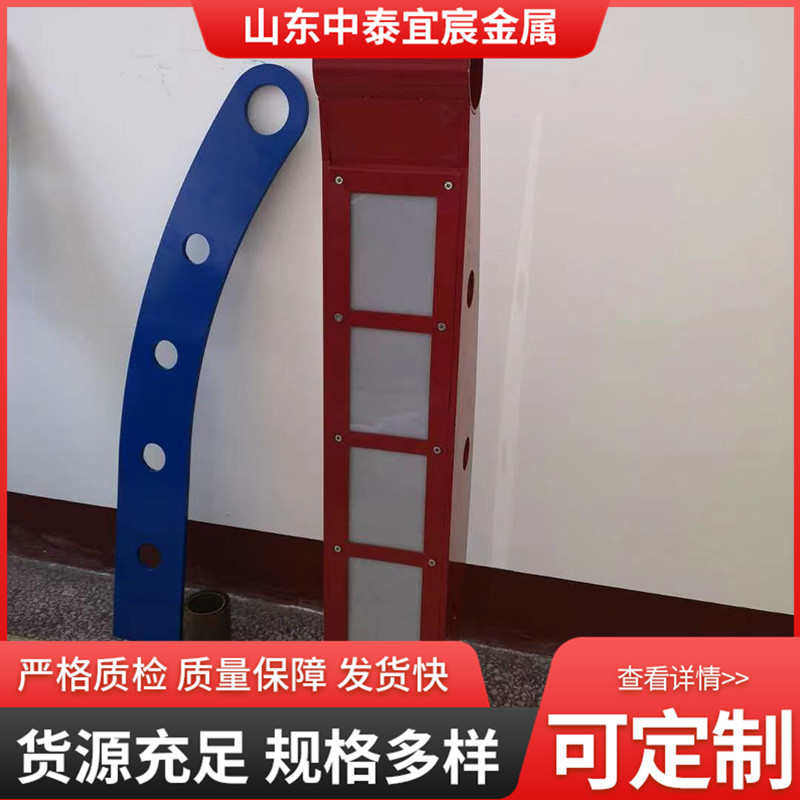 铸钢高架桥 支架铸铁现货防撞立柱护栏 护栏厂家预埋栏杆发 件急