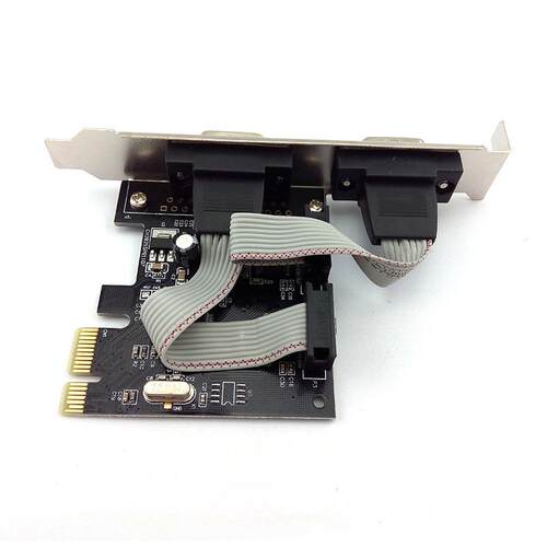 PCI-E串口卡9针卡RS232转接卡PCIECOM口扩展卡WCH382L