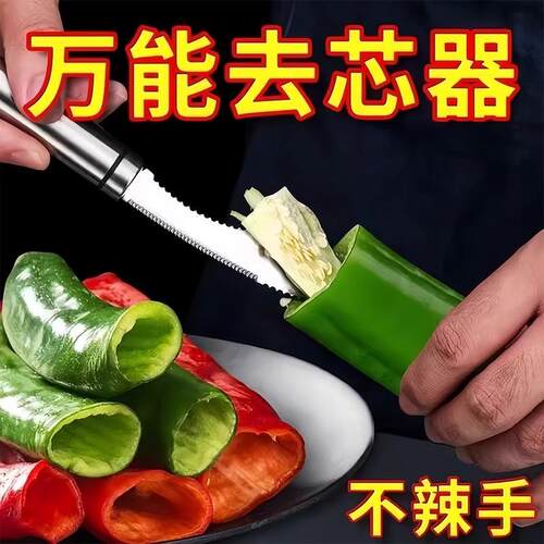 Stainless Steel Corer, Pepper De-seeder, Bitter Melon Seed R