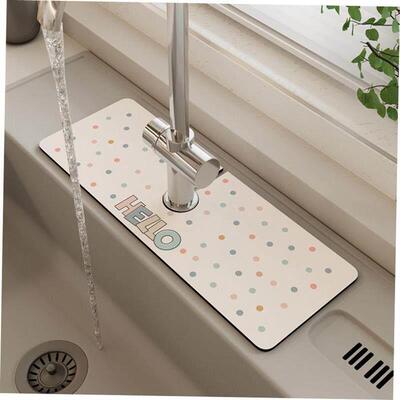 Kitchen Faucet Absorbent Mat Sink Splash Guard Microfiber