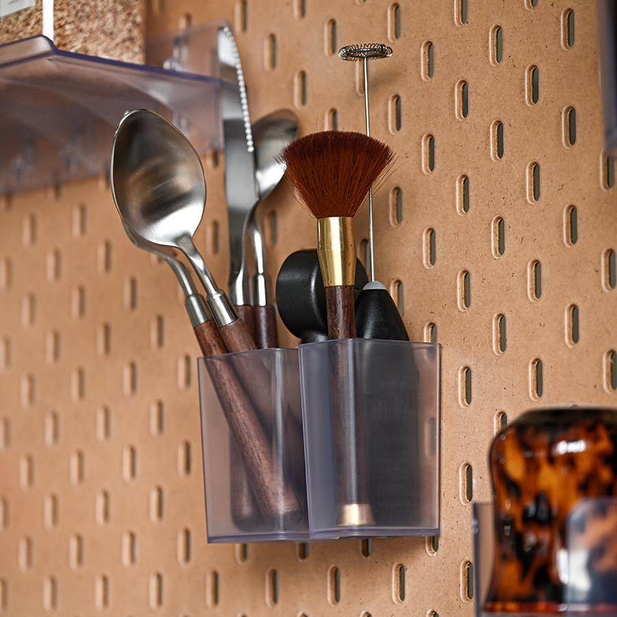 【鲜咖悦严】洞洞板配件刀叉勺子刷子量豆勺搅拌打奶棒收纳盒,收纳整理,收纳洞洞板,淘宝优惠券,粉丝福利购,淘宝优惠卷